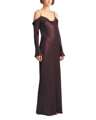 La Lune Off-the-Shoulder Tie Maxi Dress