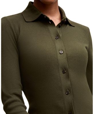  Nala Knit Button-Down Plush Pima Shirt