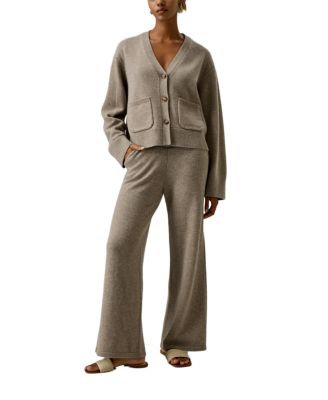 Cropped Wool-Cashmere Blend Cardigan