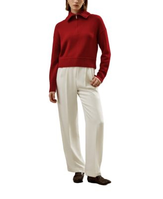 Relaxed Fit Wool-Cashmere Blend Sweater