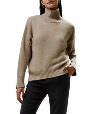 Turtleneck Relaxed-Fit Cashmere Sweater