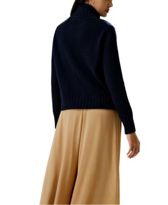 Turtleneck Sweater with Rib Hemline