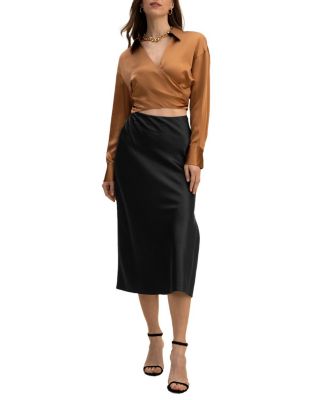 Wrapover Cropped Shirt