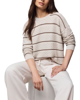 Georgie Pointelle Stripe Sweater
