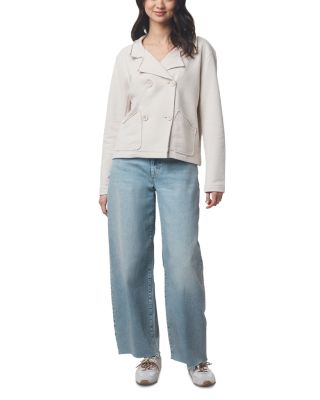 French Terry Double Breasted Blazer