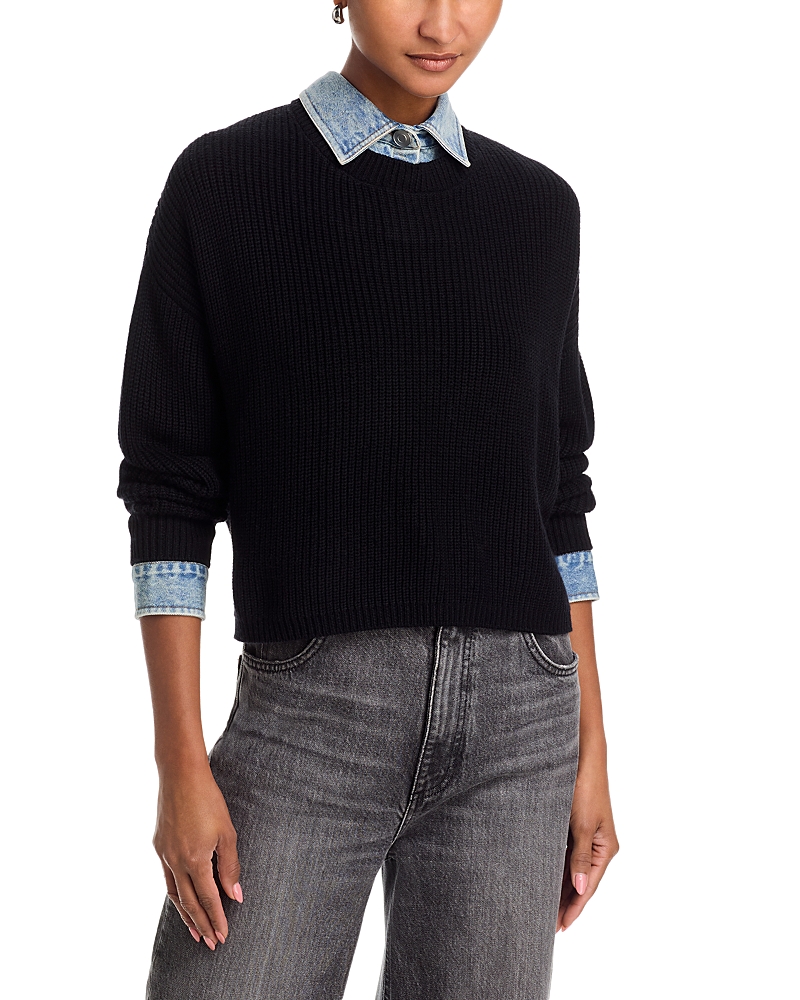 Vintage Havana Denim Trim Sweater