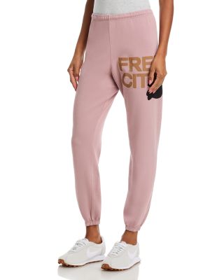 Cotton Logo Sweatpants in Ballerina Golden