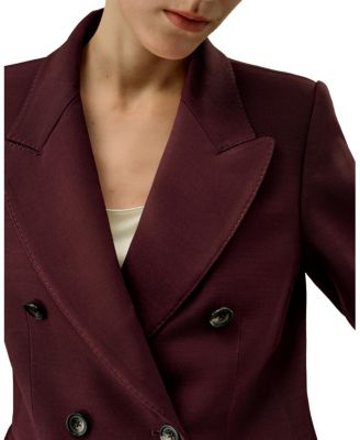 Double Breasted Lapel Blazer