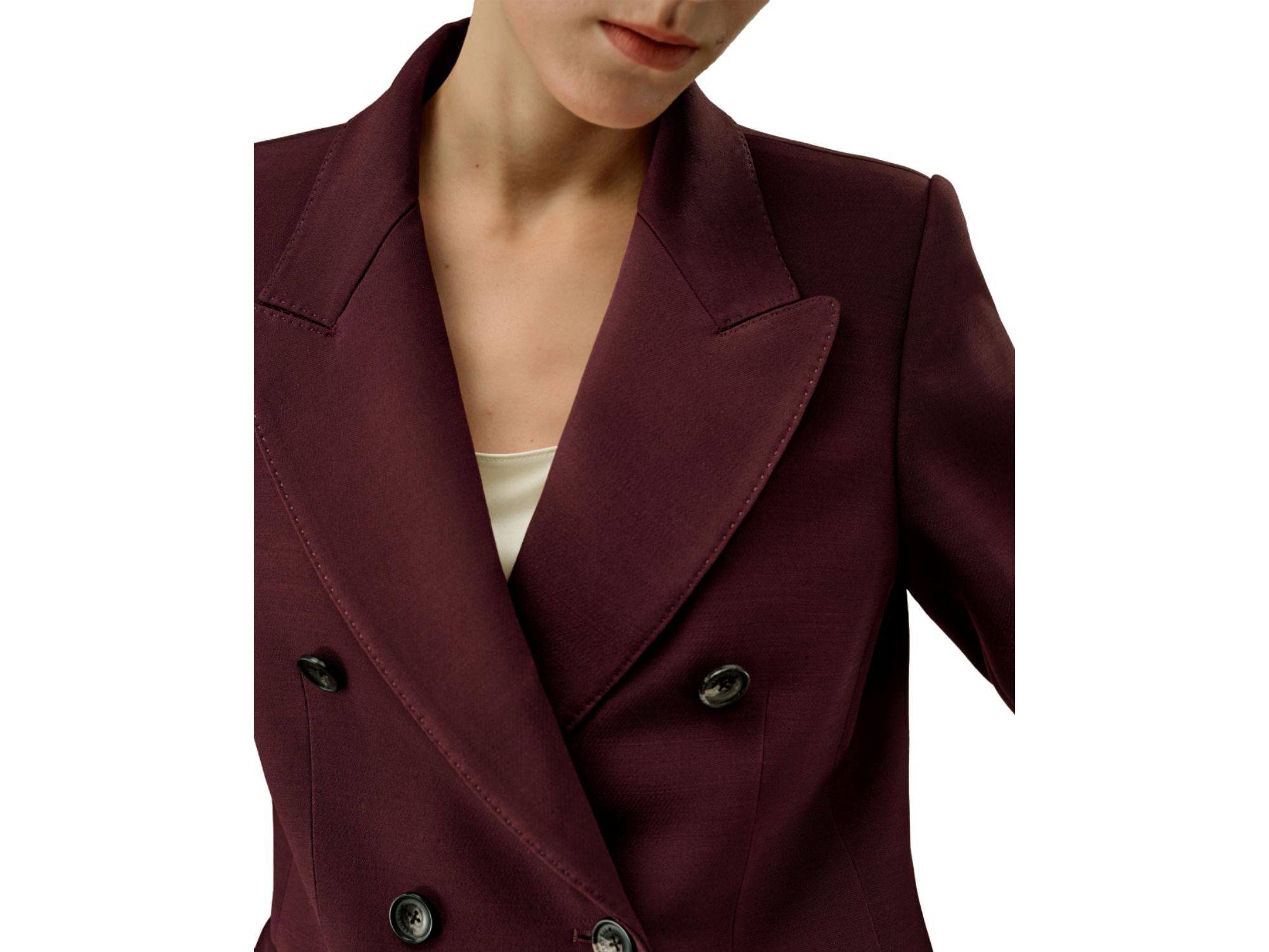 Double Breasted Lapel Blazer — Image 4
