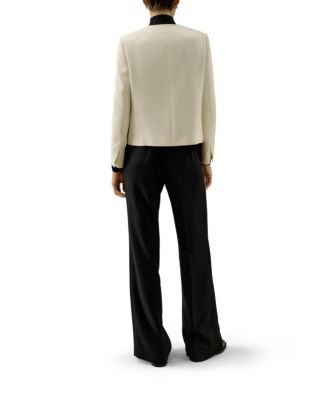 Tailored Silk Boxy Jacket