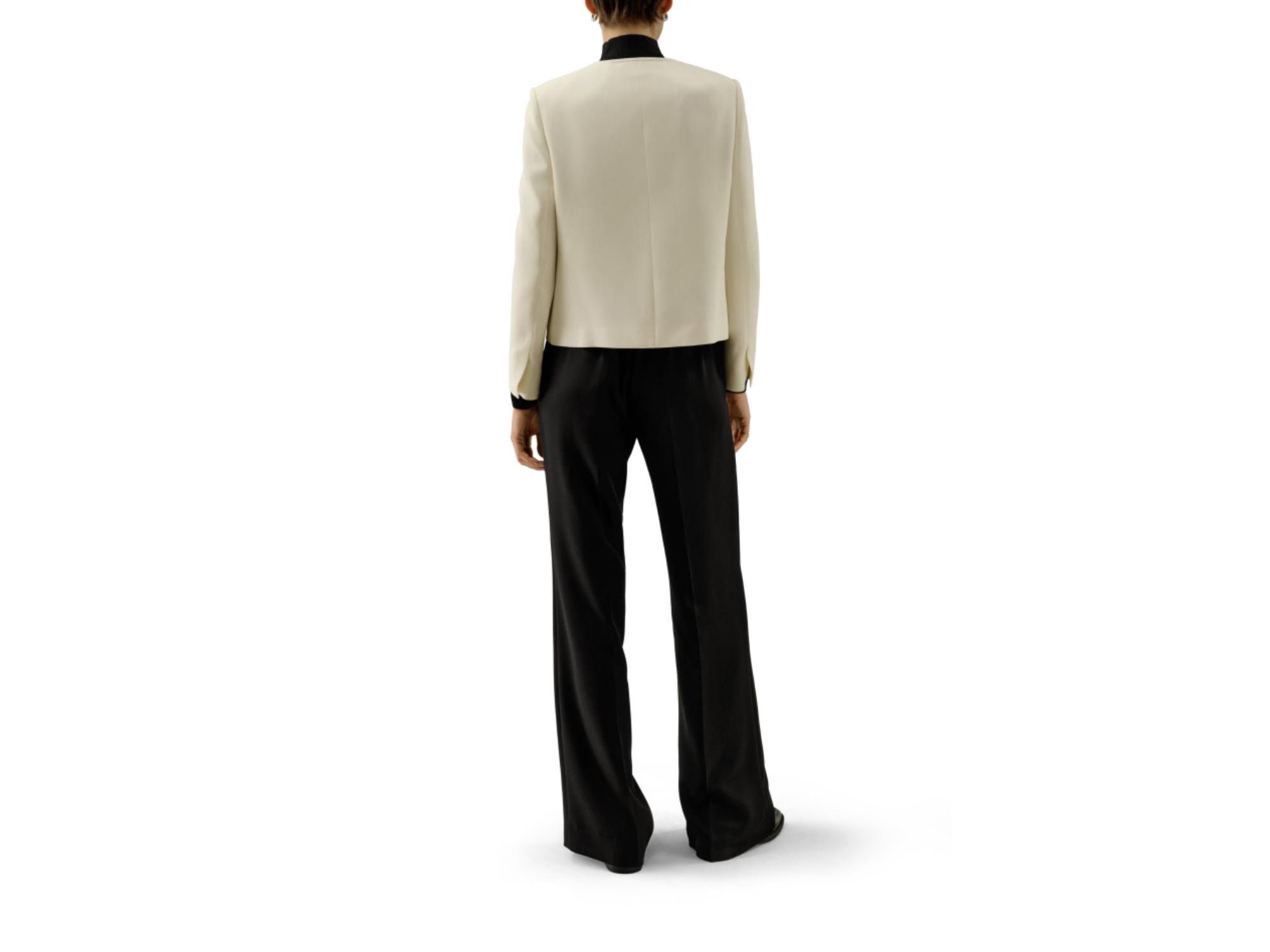 Tailored Silk Boxy Jacket — Image 7