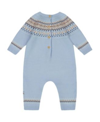 Boys' Knitted Jacquard Romper - Baby