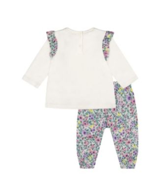 Girls' Organic Cotton Top and Muslin Pants Set - Baby