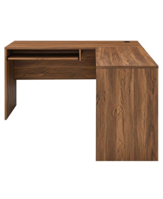 Venture L-Shaped Wood Office Desk