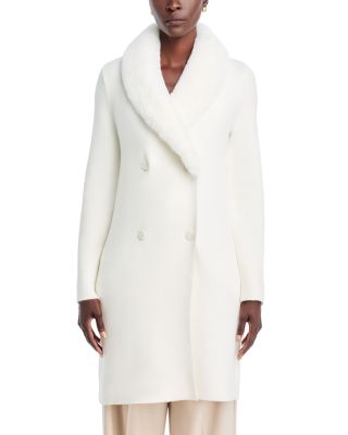 Faux Fur Collar Milano Stitch Jacket