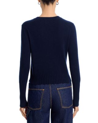 Cashmere Shrunken Crewneck Sweater