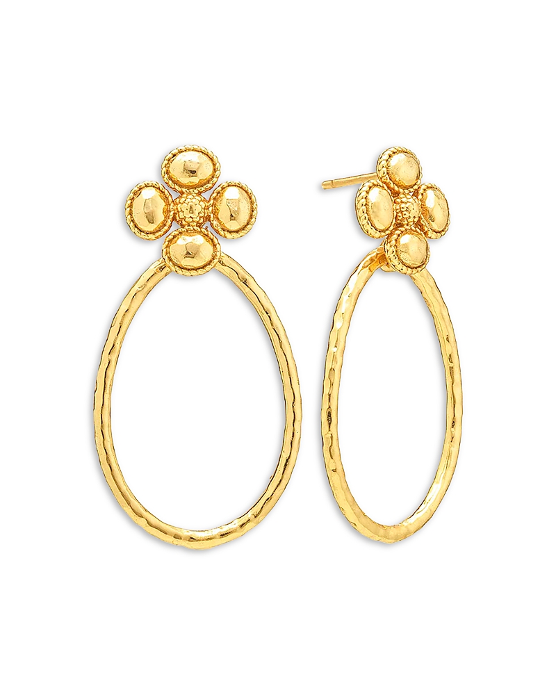 Capucine De Wulf Blue Labradorite Berry Clover Teardrop Earrings · OS