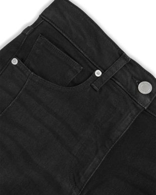 Heather High Rise Wide Leg Jeans in Black