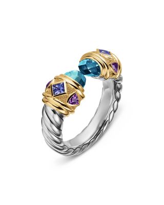 Renaissance&reg; Color Ring in Sterling Silver with 14K Yellow Gold, 9.9mm