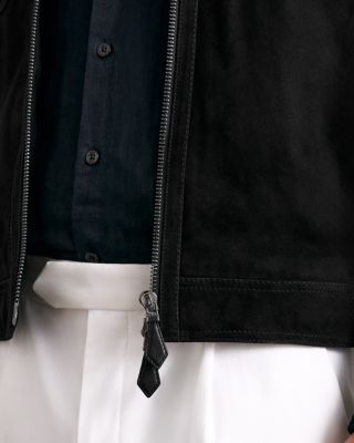 Pike Suede Zip Through Jacket