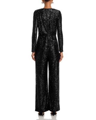 Long Sleeve Sequin Jumpsuit 