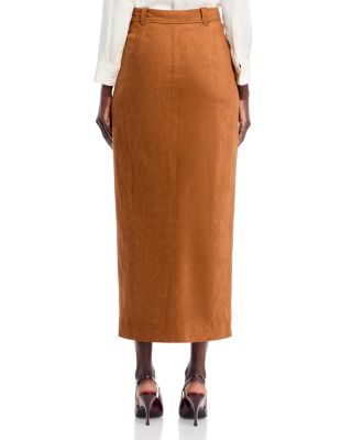 Meg Center Slit Midi Skirt