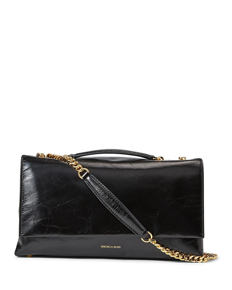 Veronica Beard Small Crinkle Leather Wedge Bag