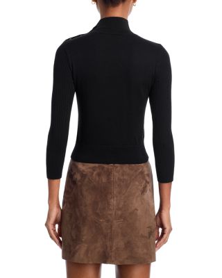 Kamdyn Crop Mock Neck Sweater