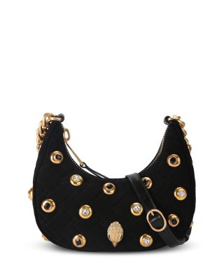 Kensington Small Gem Studded Hobo Bag