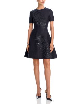 Tonal Fern Stitch Dress