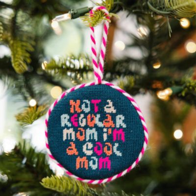 Cool Mom Needlepoint Ornament