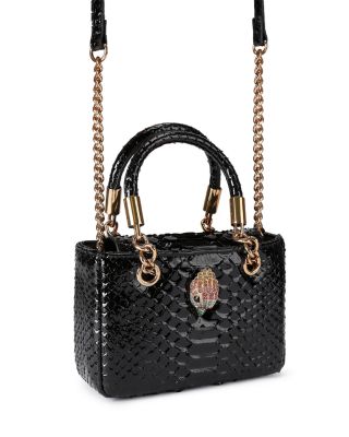 Square Kensington Mini Embossed Leather Handbag