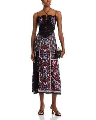 Marcelle Sleeveless Lace Trim Dress