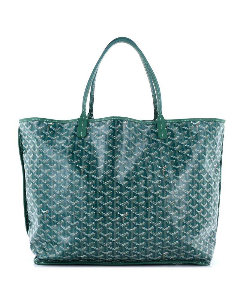 PRE-OWNED GOYARD Pre-owned Goyard Gm Anjou Reversible Tote Coated Canvas In Green