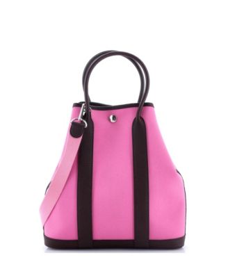  28 Garden File Tote Toile and Leather