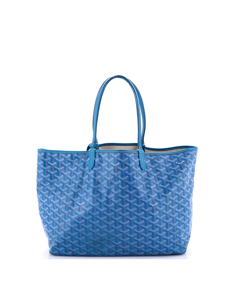 Pre-owned Pre-owned Goyard  Goyard Pm Saint Louis Tote Coated Canvas In Blue