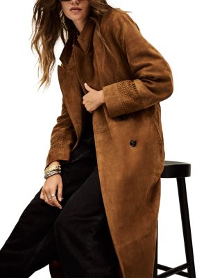 Maina Suede Trench Coat