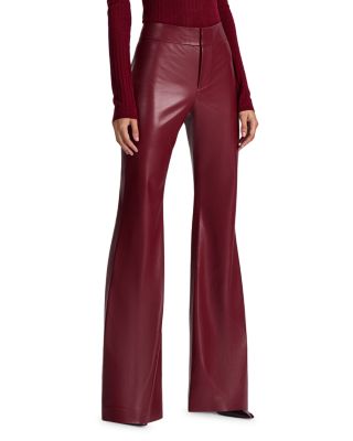 Andrew Faux Leather Bootcut Pants