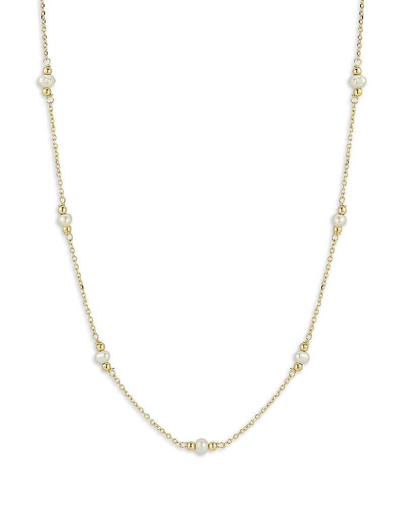 Bloomingdale's Fine Collection Freshwater Pearl Collar Necklace In 14k Yellow Gold, 16-18 In Gold