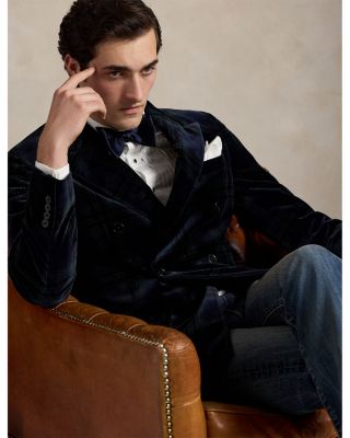 Polo Tailored Plaid Velvet Jacket