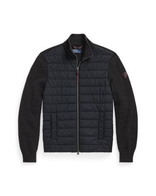 Washable Wool Hybrid Full Zip Sweater