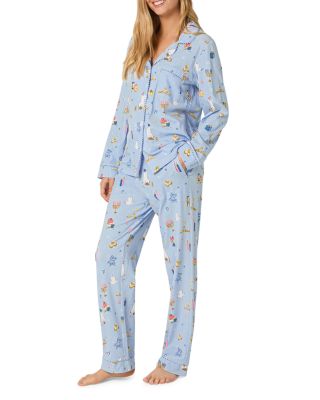 Printed Long Sleeve Pajama Set