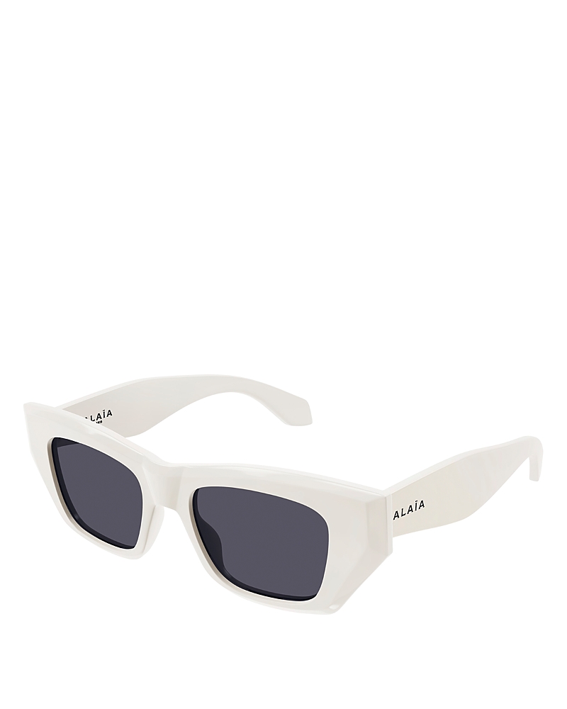 Alaïa Cat Eye Sunglasses, 50mm In White