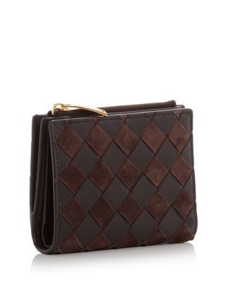 Intrecciato Leather & Suede Bifold Wallet