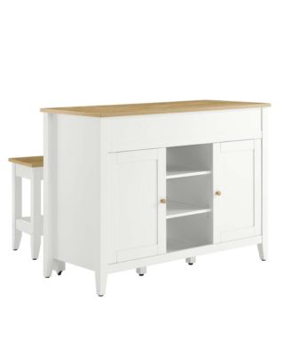  Garland Kitchen Island and Stool, Set of 3