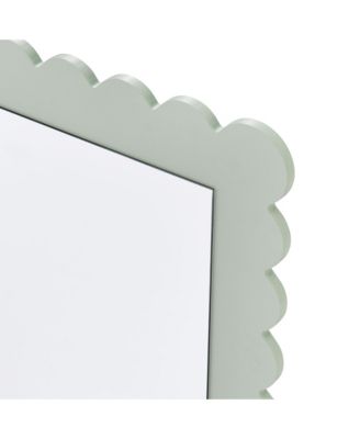 Emmeline Scalloped Rectangle Floor Mirror