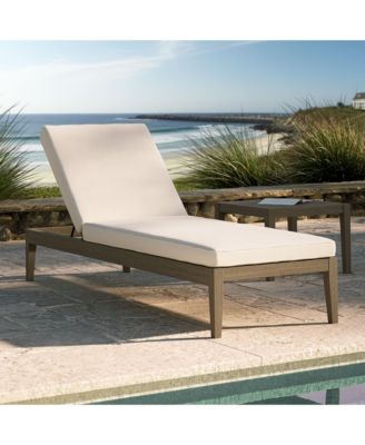 Northlake Outdoor Patio Teak Chaise Lounge