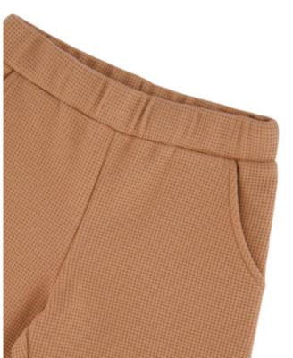Girls' Waffle Flare Leg Pants - Little Kid