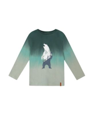 Boys' Long Sleeve Organic Cotton Gradient Jersey Tee - Little Kid