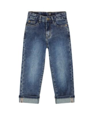 Boys' Stretch Jeans with Rolled Cuffs - Little Kid, Big Kid